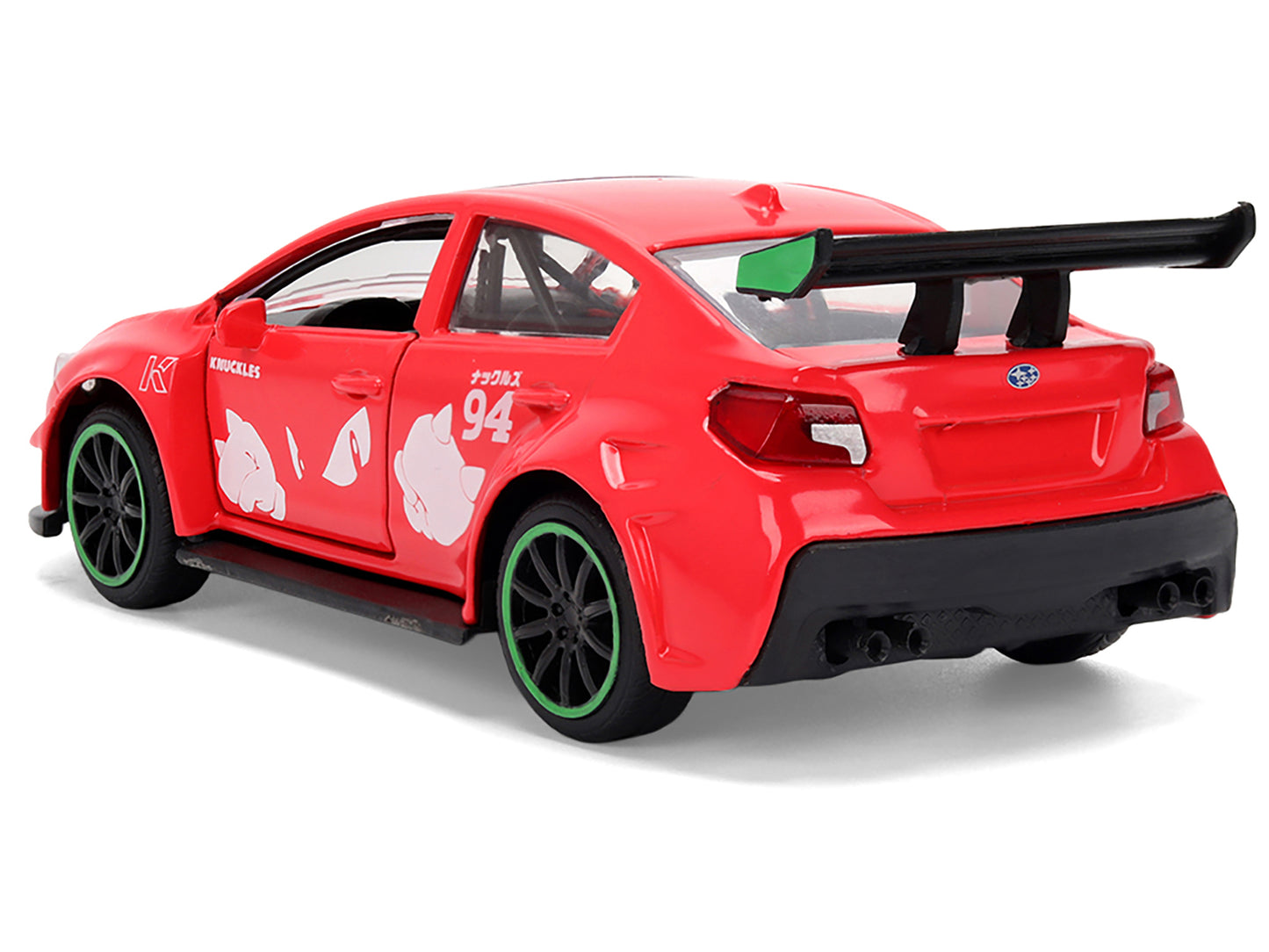 2016 Subaru WRX STI Red with "Knuckles" Graphics "Sonic the Hedgehog" (1991) Video Game "Hollywood Rides" Series 1/32 Diecast Model Car by Jada <h2>2016 Jada</h2> <p>High-quality perfect for collector