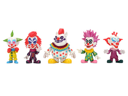 Set of 5 Diecast Figures "Killer Klowns from Outer Space" (1988) Movie "Metalfigs" Series Diecast Models by Jada