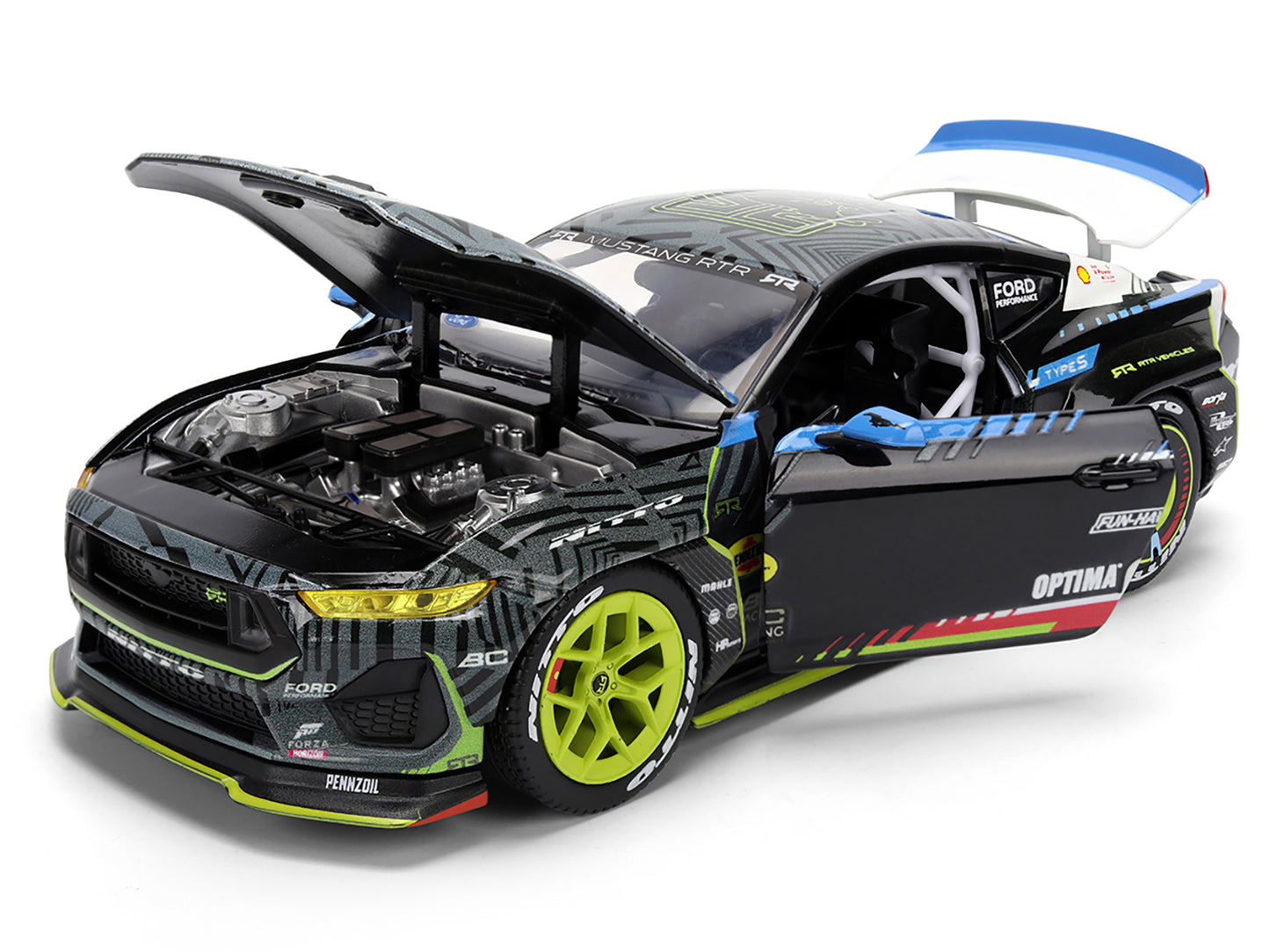 Ford Mustang RTR #25 Vaughn Gittin Jr. "Formula Drift PRO Championship" (2025) with Lights "RTR Vehicles" Series 1/24 Diecast Model Car by Jada <h2>Ford Jada</h2> <p>High-quality perfect for collector