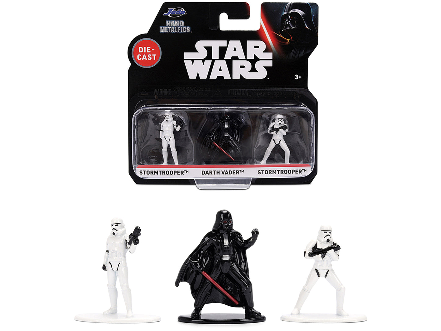 Set of 3 Diecast Figures "Star Wars" Movie Franchise "Nano Metalfigs" Series Models by Jada <h2>Set Jada</h2> <p>High-quality model car perfect for collectors and enthusiasts. Features detailed interi