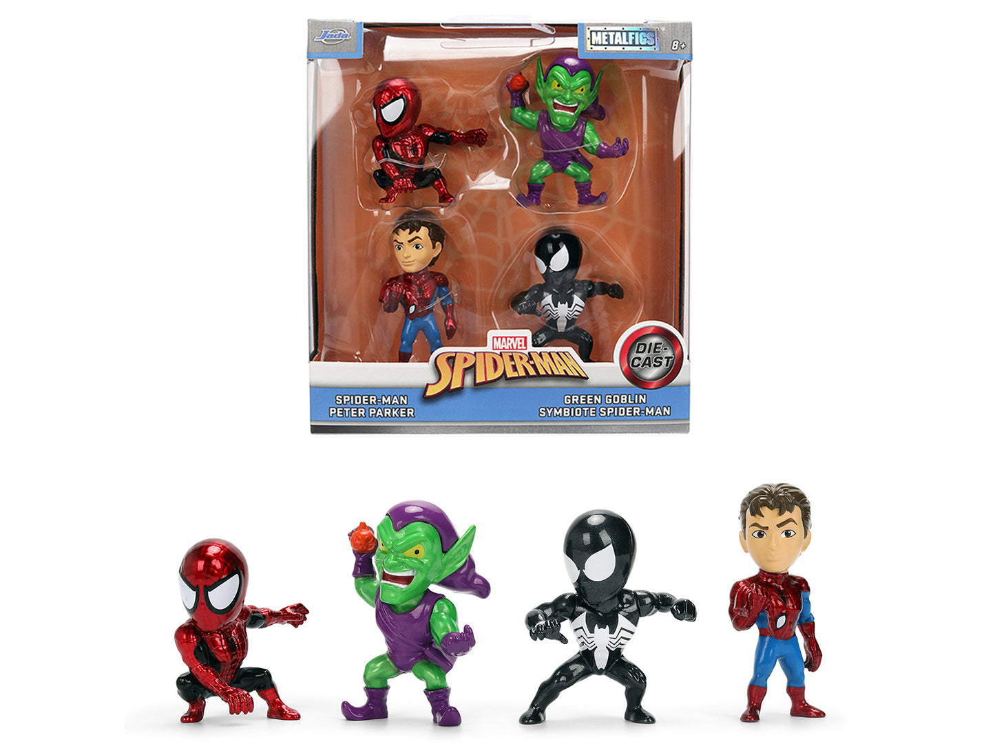 Set of 4 Diecast Figures "Spider-Man" Wave 3 "Metalfigs" Series Models by Jada <h2>Set Jada</h2> <p>High-quality model car perfect for collectors and enthusiasts. Features detailed interior exterior c