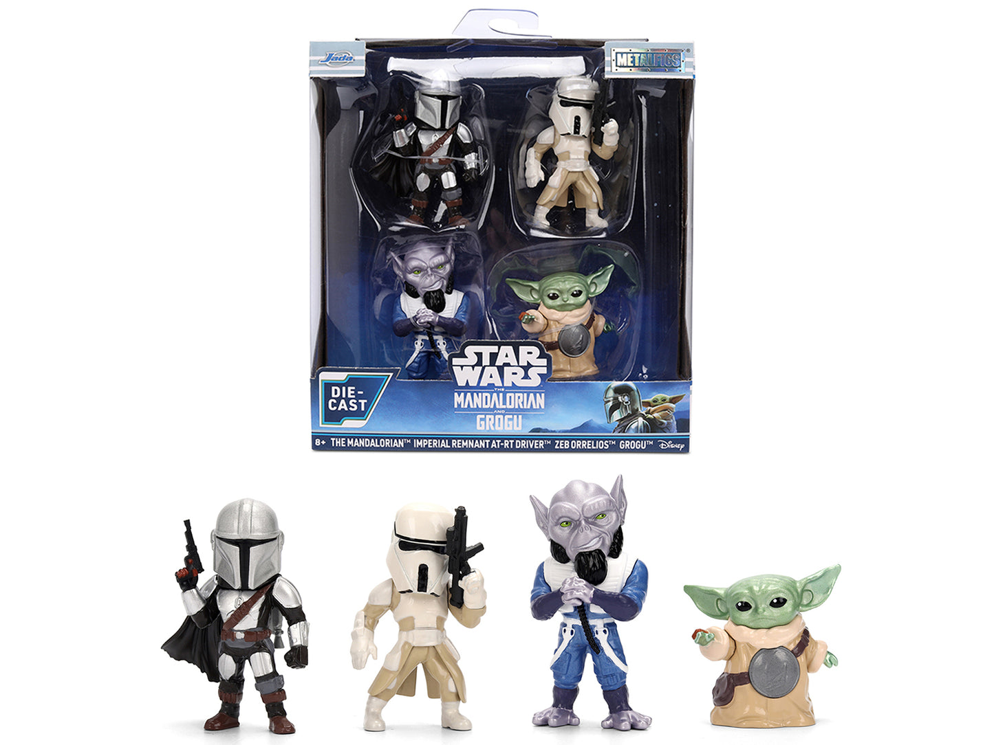 Set of 4 Diecast Figures "Star Wars: The Mandalorian & Grogu" (2026) Movie "Metalfigs" Series Models by Jada <h2>Set Jada</h2> <p>High-quality model car perfect for collectors and enthusiasts. Feature