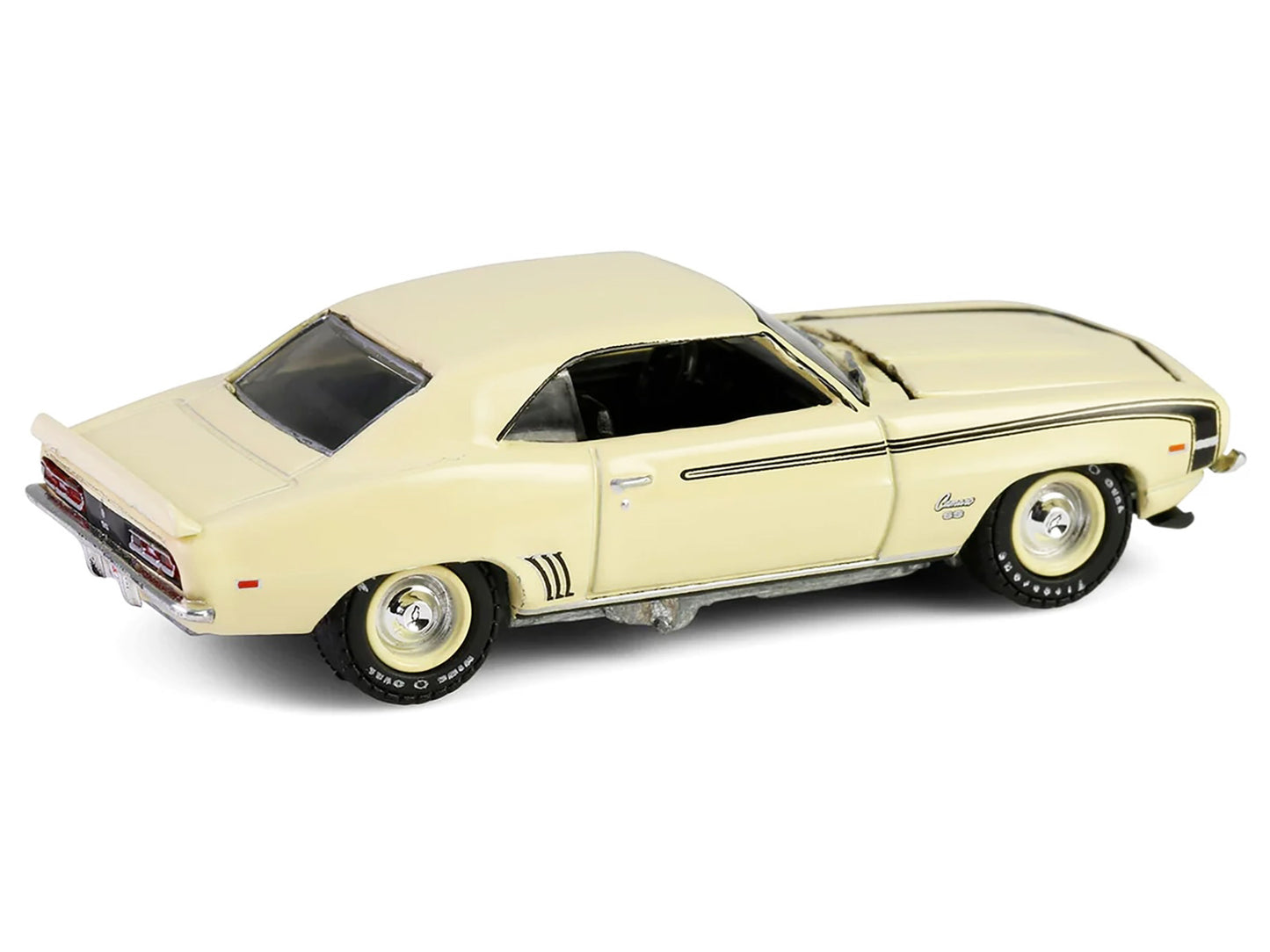 GreenLight 1969 Chevrolet Camaro SS 396 Butternut Yellow with Black Stripes "Barrett-Jackson" Series 15 1/64 Diecast Model Car by <h2>1969 Greenlight</h2> <p>High-quality perfect for collectors and en