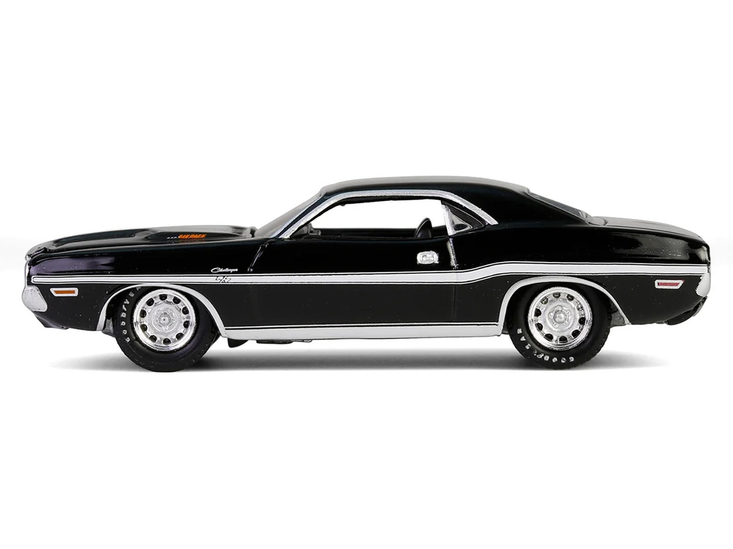 GreenLight 1970 Dodge Challenger R/T 440 Black with White Stripes "Barrett-Jackson" Series 15 1/64 Diecast Model Car by <h2>1970 Greenlight</h2> <p>High-quality perfect for collectors and enthusiasts.