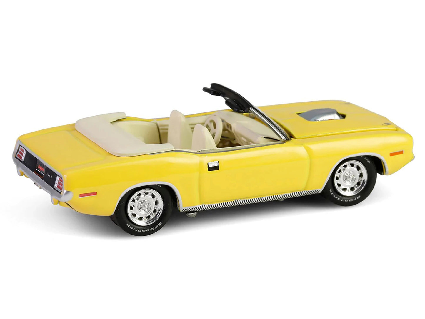 GreenLight 1970 Plymouth 'Cuda Convertible Yellow "Barrett-Jackson" Series 15 1/64 Diecast Model Car by <h2>1970 Greenlight</h2> <p>High-quality perfect for collectors and enthusiasts. Features detail