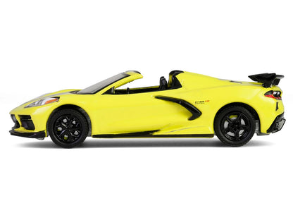 GreenLight 2022 Chevrolet Corvette C8.R Convertible Yellow with Silver Stripes "Barrett-Jackson" Series 15 1/64 Diecast Model Car by <h2>2022 Greenlight</h2> <p>High-quality perfect for collectors and
