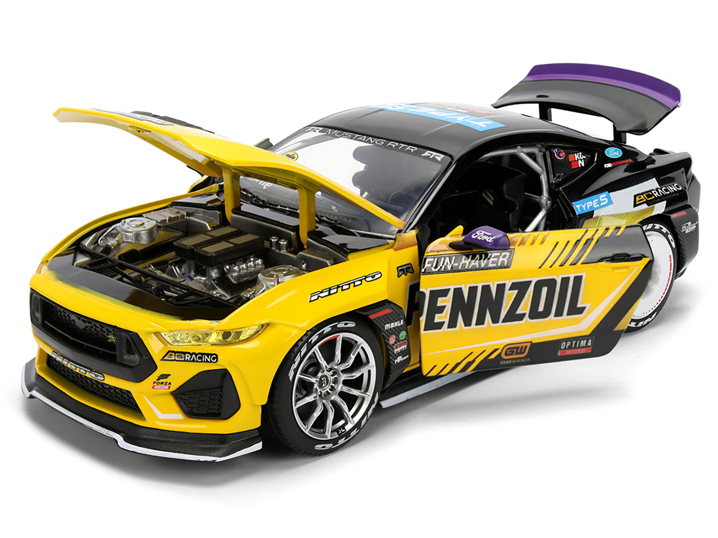 Ford Mustang RTR #88 Chelsea Denofa "Pennzoil" "Formula Drift PRO Championship" (2025) with Lights "RTR Vehicles" Series 1/24 Diecast Model Car by Jada <h2>Ford Jada</h2> <p>High-quality perfect for c