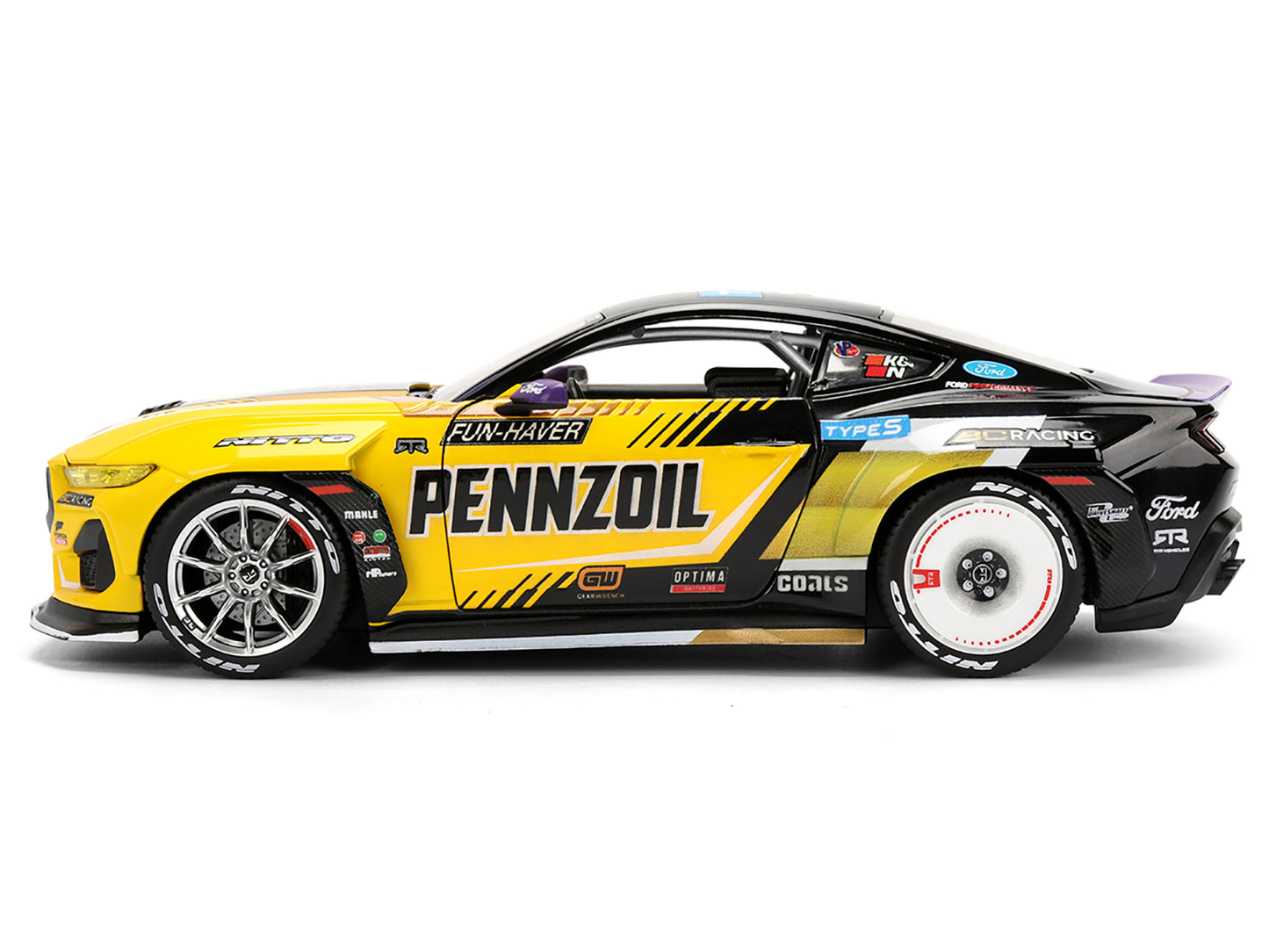 Ford Mustang RTR #88 Chelsea Denofa "Pennzoil" "Formula Drift PRO Championship" (2025) with Lights "RTR Vehicles" Series 1/24 Diecast Model Car by Jada <h2>Ford Jada</h2> <p>High-quality perfect for c