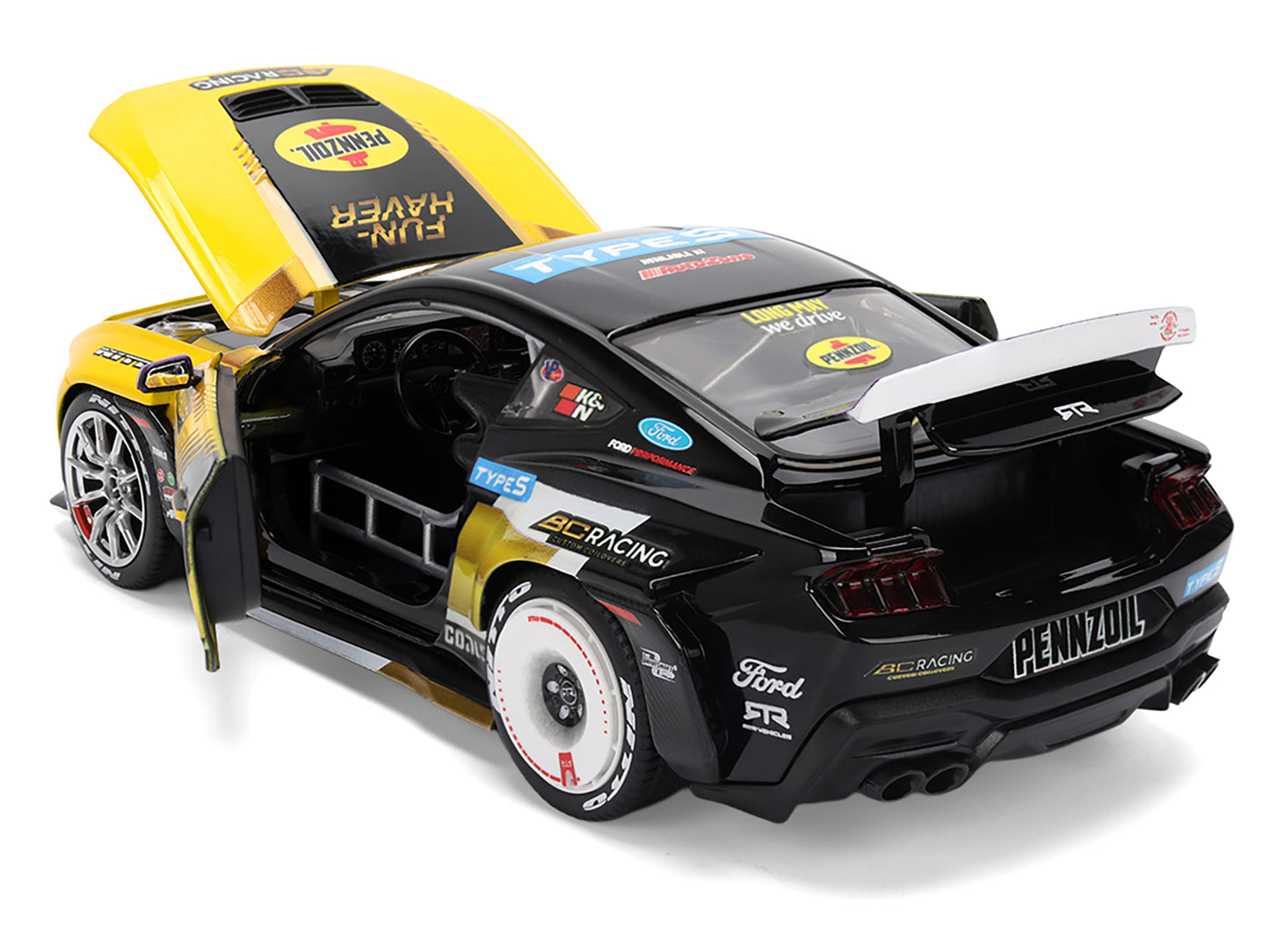 Ford Mustang RTR #88 Chelsea Denofa "Pennzoil" "Formula Drift PRO Championship" (2025) with Lights "RTR Vehicles" Series 1/24 Diecast Model Car by Jada <h2>Ford Jada</h2> <p>High-quality perfect for c
