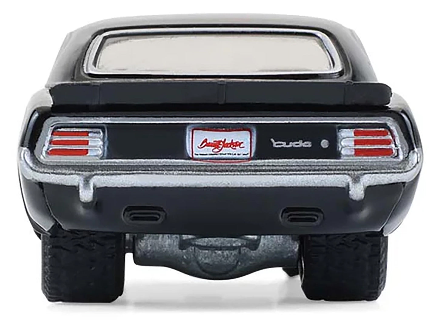 GreenLight 1970 Plymouth 'Cuda AAR Black with Gray Stripes "Barrett-Jackson" Series 16 1/64 Diecast Model Car by <h2>1970 Greenlight</h2> <p>High-quality perfect for collectors and enthusiasts. Featur