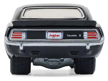 GreenLight 1970 Plymouth 'Cuda AAR Black with Gray Stripes "Barrett-Jackson" Series 16 1/64 Diecast Model Car by <h2>1970 Greenlight</h2> <p>High-quality perfect for collectors and enthusiasts. Featur