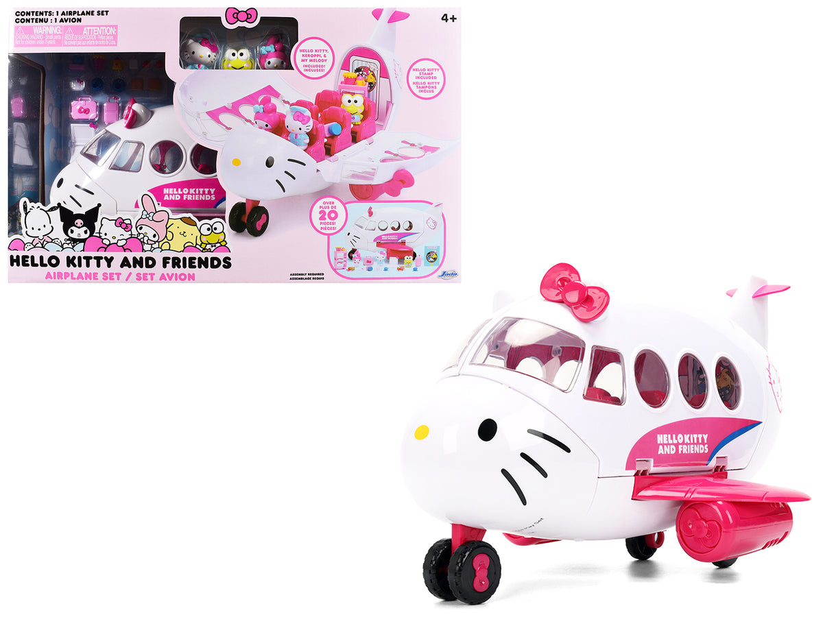 "Hello Kitty and Friends" Airplane Set with 3 Figures Model - Jada