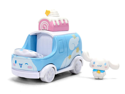 "Hello Kitty and Friends" Set of 4 T&y Diecast Figures and Cars "Hollywood Rides" Series T&y Diecast models by Jada