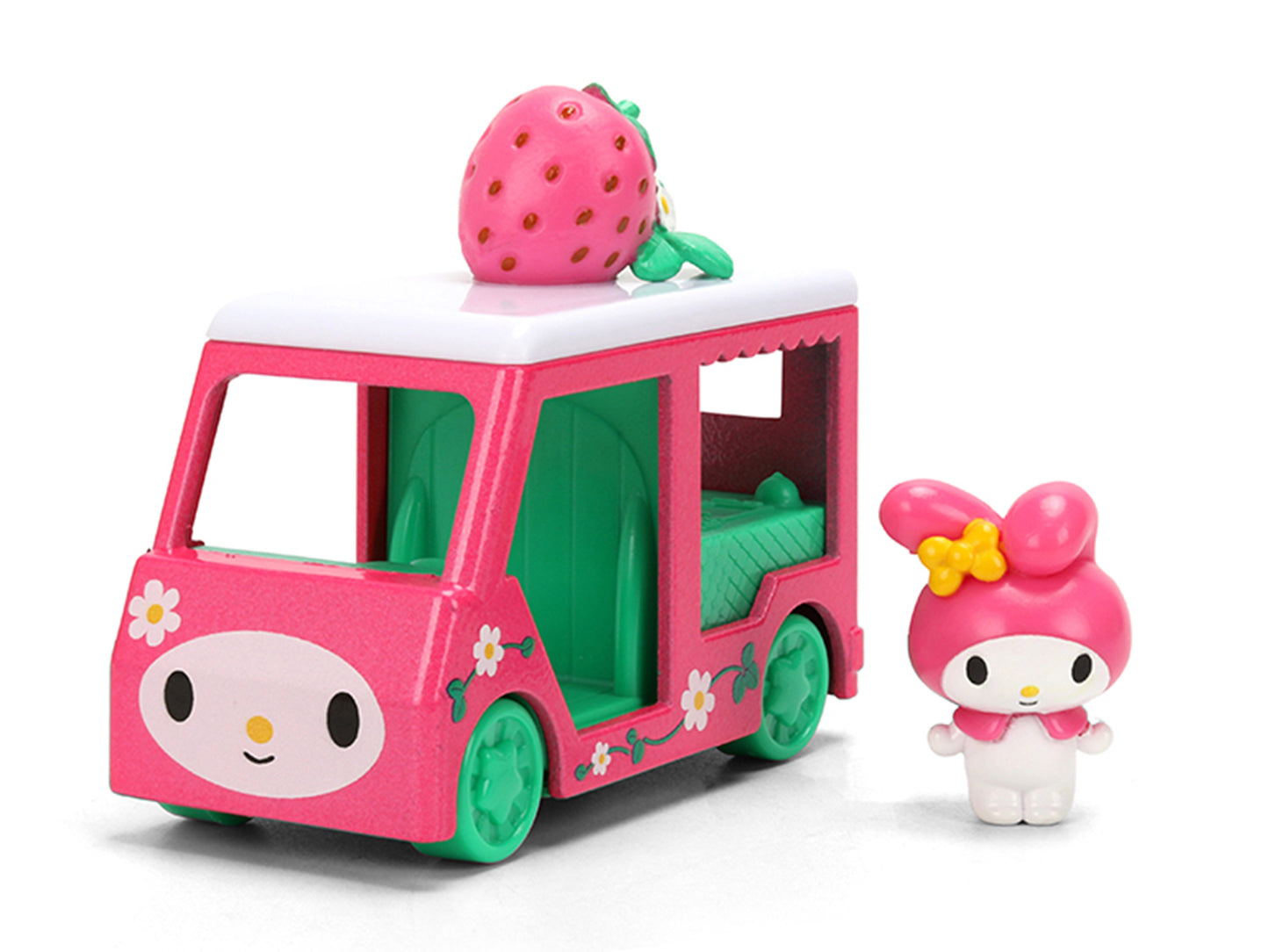 "Hello Kitty and Friends" Set of 4 T&y Diecast Figures and Cars "Hollywood Rides" Series T&y Diecast models by Jada