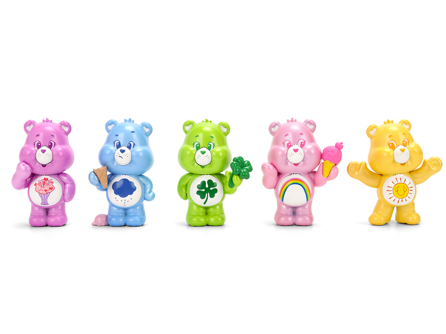 Set of 5 Diecast Figures "Care Bears" "Metalfigs" Series Diecast Models by Jada