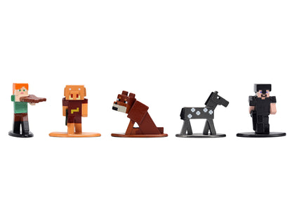 Set of 12 T&y Diecast Figures "Minecraft" Video Game Wave 2 "Nano Metalfigs" Series T&y Diecast models by Jada