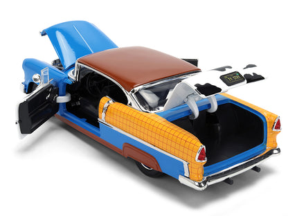 1955 Chevrolet Bel Air Blue with Graphics and Woody Diecast Figure "Toy Story" Franchise "Hollywood Rides" Series 1/24 Model Car by Jada <h2>1955 Jada</h2> <p>High-quality perfect for collectors enthu