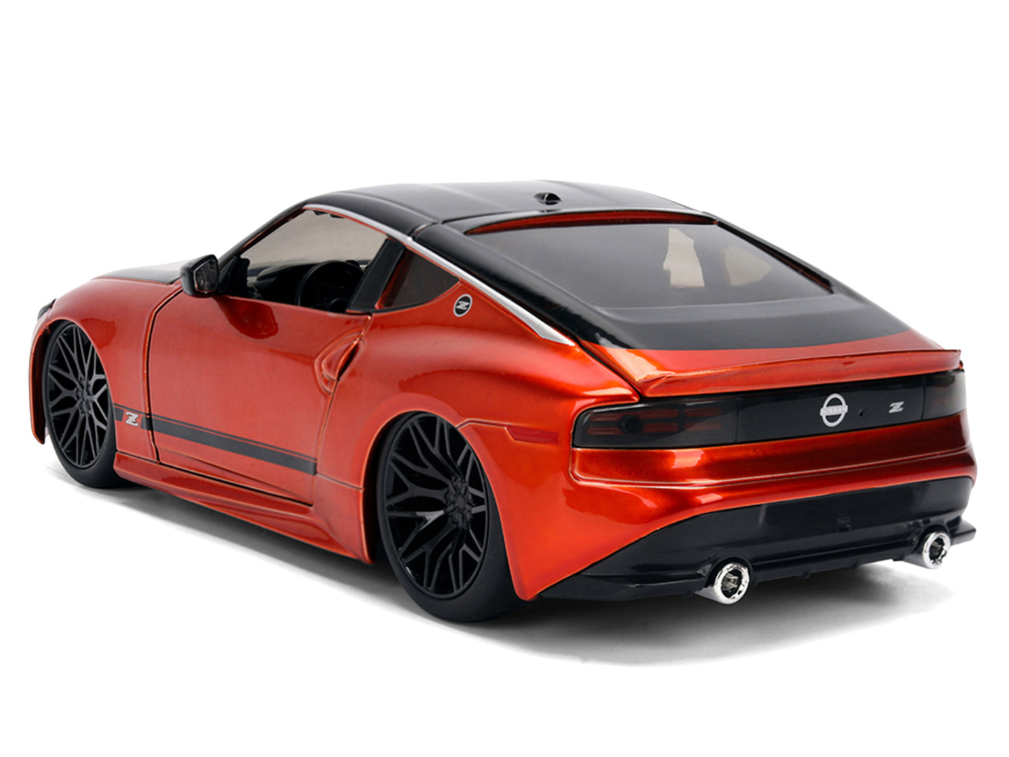 2023 Nissan Z Orange Metallic with Carbon Hood and Black Top "JDM Tuners" Series 1/24 Diecast Model Car by Jada <h2>2023 Jada</h2> <p>High-quality perfect for collectors enthusiasts. Features detailed