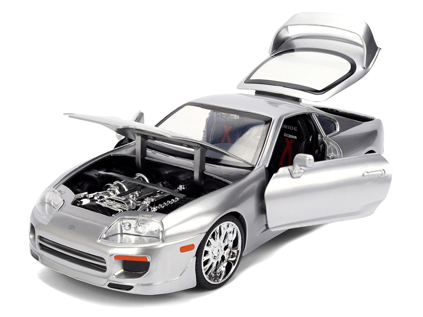 1995 Toyota Supra Silver Metallic "JDM Tuners" Series 1/24 Diecast Model Car by Jada <h2>1995 Jada</h2> <p>High-quality perfect for collectors and enthusiasts. Features detailed interior exterior craf