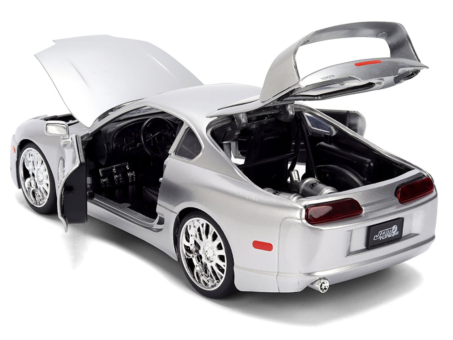 1995 Toyota Supra Silver Metallic "JDM Tuners" Series 1/24 Diecast Model Car by Jada <h2>1995 Jada</h2> <p>High-quality perfect for collectors and enthusiasts. Features detailed interior exterior craf