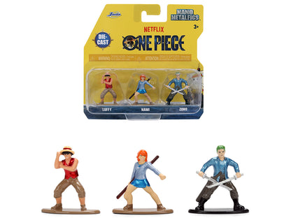Set of 3 Diecast Figures "One Piece" (2023-Current) TV Series "Nano Metalfigs" Models by Jada <h2>Set Jada</h2> <p>High-quality model car perfect for collectors and enthusiasts. Features detailed inte