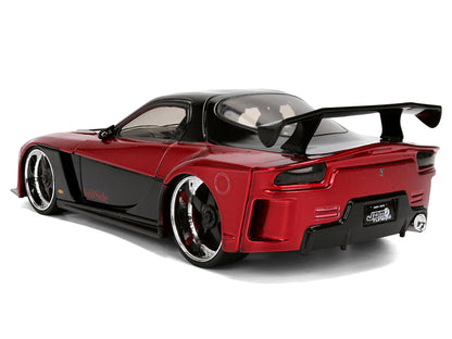 1995 Mazda RX-7 Widebody RHD (Right Hand Drive) "VeilSide" Black and Red Metallic "JDM Tuners" Series 1/24 Diecast Model Car by Jada <h2>1995 Jada</h2> <p>High-quality perfect for collectors enthusias