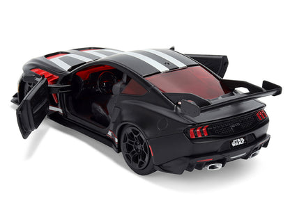2025 Ford Mustang GTD Matt Black Silver Stripes 1/32 Diecast Model Car - Jada