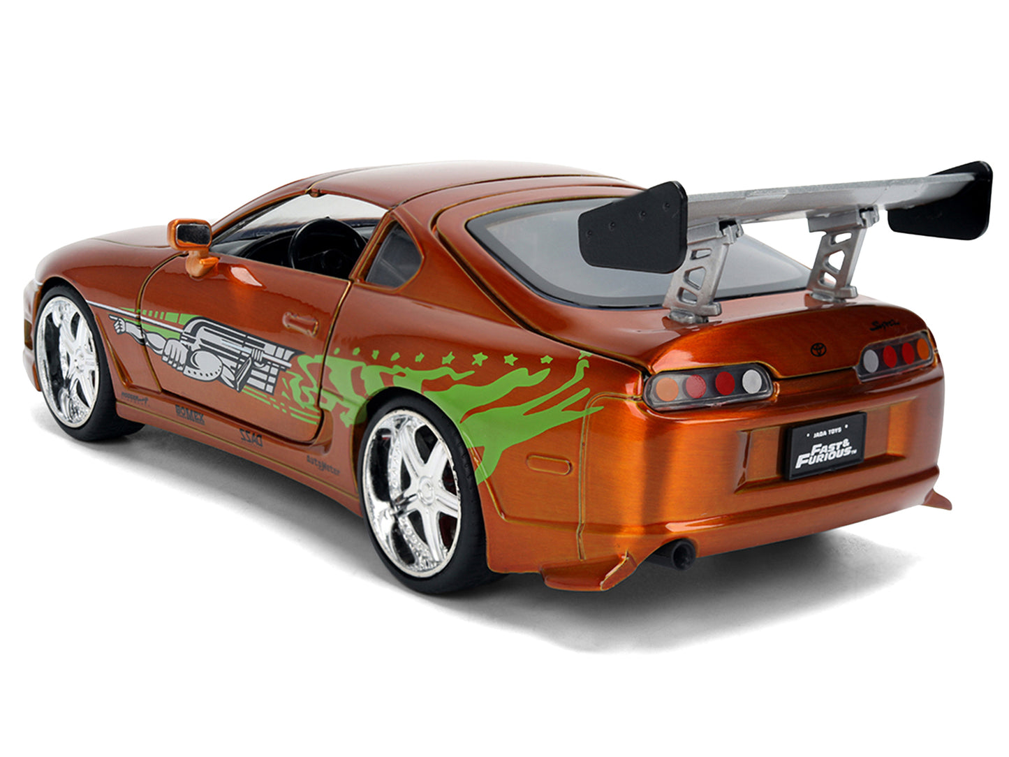 Brian's Toyota Supra Orange Color Brush Finish 25 Years of Fast & Furious Anniversary "The and the Furious" (2001) Movie "Fast Series 1/24 Diecast Model Car by Jada <h2>Brian's Jada</h2> <p>High-quali