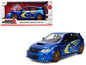 2012 Subaru Impreza WRX STI Blue Metallic Yellow 1/24 Diecast Model Car - Jada