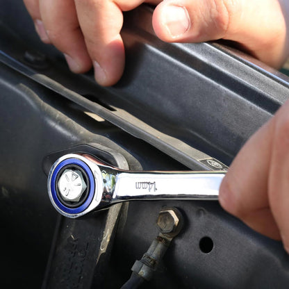 Zero Degree Metric Ultra-Precise Gearless Ratchet Wrench Set (7-Piece)