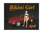 April Bikini Calendar Girl Figure for 1/24 Scale Models by American Diorama <h2>April Diorama</h2> <p>High-quality diecast model car perfect collectors and enthusiasts. Features detailed interior exte