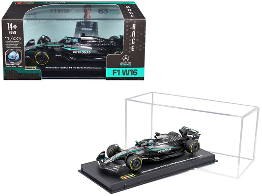 Mercedes-AMG F1 W16 E Performance #63 George Russell Formula One F1 "World Championship" (2025) 1/43 T&y Diecast Model Car by Bburago