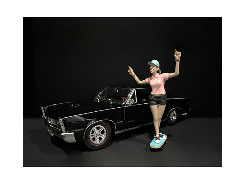 Skateboarder Figurine IV for 1/18 Scale Models by American Diorama <h2>Skateboarder Diorama</h2> <p>High-quality diecast model car perfect collectors and enthusiasts. Features detailed interior exteri