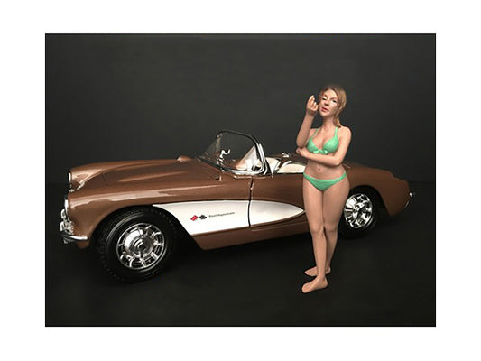 August Bikini Calendar Girl Figurine for 1/24 Scale Models by American Diorama <h2>August Diorama</h2> <p>High-quality diecast model car perfect collectors and enthusiasts. Features detailed interior