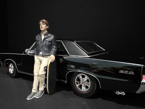 Skateboarder Figurine III for 1/24 Scale Models by American Diorama <h2>Skateboarder Diorama</h2> <p>High-quality diecast model car perfect collectors and enthusiasts. Features detailed interior exter