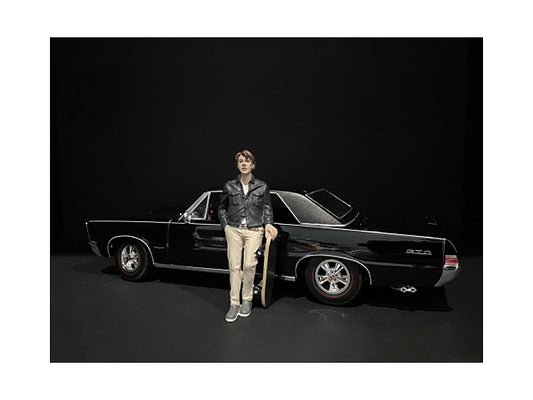 Skateboarder Figurine III for 1/24 Scale Models by American Diorama <h2>Skateboarder Diorama</h2> <p>High-quality diecast model car perfect collectors and enthusiasts. Features detailed interior exter