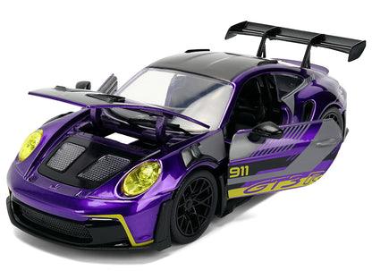 Porsche 911 GT3 RS (992) Candy Purple Carbon 1/24 Diecast Model Car - Jada