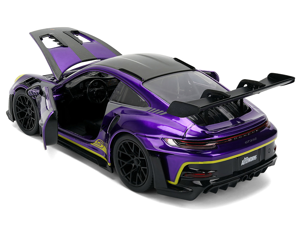 Porsche 911 GT3 RS (992) Candy Purple Carbon 1/24 Diecast Model Car - Jada