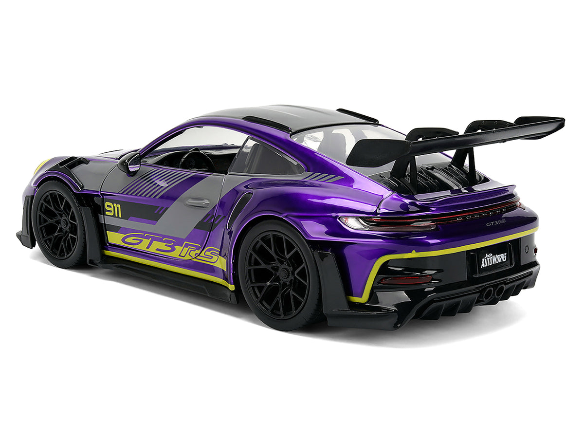 Porsche 911 GT3 RS (992) Candy Purple Carbon 1/24 Diecast Model Car - Jada
