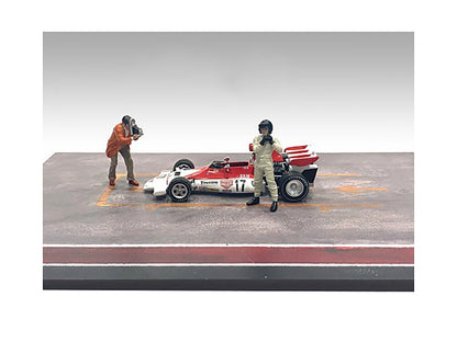 "Race Day" Two Diecast Figures Set 2 for 1/43 Scale Models by American Diorama <h2>"Race Diorama</h2> <p>High-quality model car perfect collectors and enthusiasts. Features detailed interior exterior