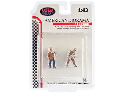 "Race Day" Two Diecast Figures Set 4 for 1/43 Scale Models by American Diorama <h2>"Race Diorama</h2> <p>High-quality model car perfect collectors and enthusiasts. Features detailed interior exterior