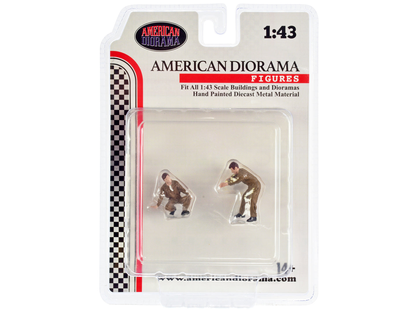 "Race Day" Two Diecast Figures Set 5 for 1/43 Scale Models by American Diorama <h2>"Race Diorama</h2> <p>High-quality model car perfect collectors and enthusiasts. Features detailed interior exterior