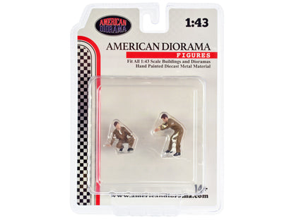 "Race Day" Two Diecast Figures Set 5 for 1/43 Scale Models by American Diorama <h2>"Race Diorama</h2> <p>High-quality model car perfect collectors and enthusiasts. Features detailed interior exterior