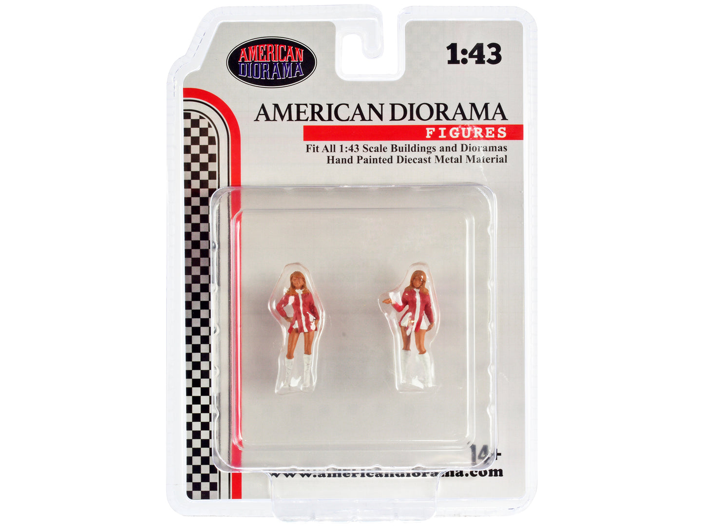 "Race Day" Two Diecast Figures Set 6 for 1/43 Scale Models by American Diorama <h2>"Race Diorama</h2> <p>High-quality model car perfect collectors and enthusiasts. Features detailed interior exterior