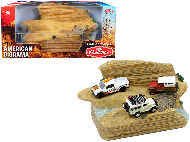 "Trail Challenge" Resin Diorama for 1/64 Scale Models by American <h2>"Trail Diorama</h2> <p>High-quality diecast model car perfect collectors and enthusiasts. Features detailed interior exterior craf