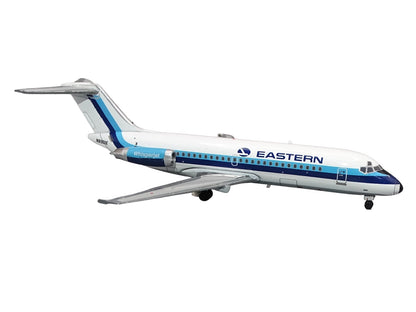 McDonnell Douglas DC-9-14 Commercial Aircraft "Eastern Air Lines" (N8901E) White with Blue Stripes 1/400 Diecast Model by V1:400