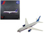 Boeing 767-200ER Commercial Aircraft "United Airlines" (N609UA) Gray with Blue Tail 1/400 Diecast Model by V1:400