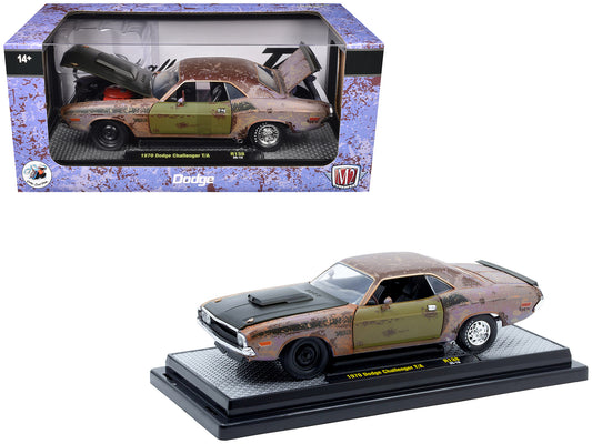 1970 Dodge Challenger T/A Rusted Limited Edition to 4050 pieces Worldwide 1/24 T&y Diecast Model Car by M2 Machines
