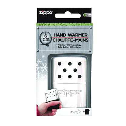 Zippo 6-Hour Refillable Hand Warmer - High Polish Chrome