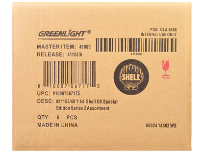 GreenLight "Shell Oil Special Edition" Series 2 Set of 6 pieces 1/64 Diecast Model Cars by <h2>"Shell Greenlight</h2> <p>High-quality car perfect for collectors and enthusiasts. Features detailed inte